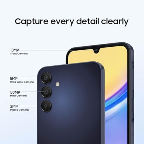 Phone A15 galaxy smartphone capture every detail clearly
