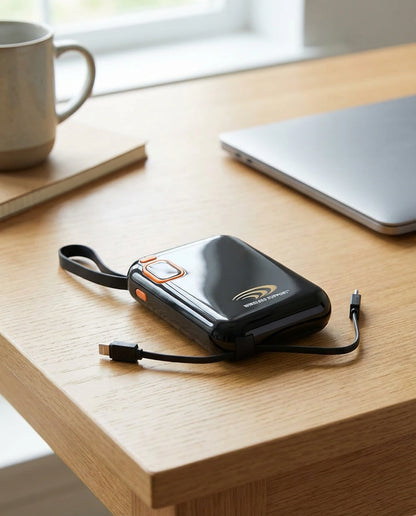 Battery Pack 10,000 mAh w/ Swappable Cables