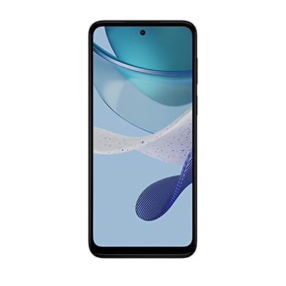 Front image of Motorolla G 5G 2023 with blue and sand abstract background